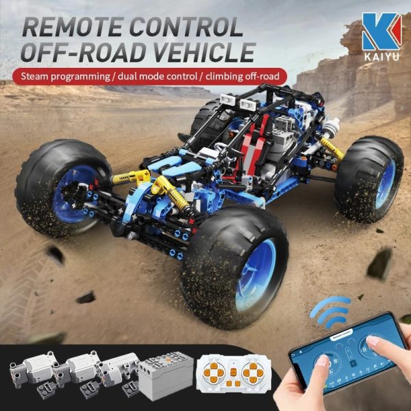 Technical Buggy Car K96116 APP Remote Control Moter Power Building Blocks Bricks Programming Gift Sets Toys For Children Kids